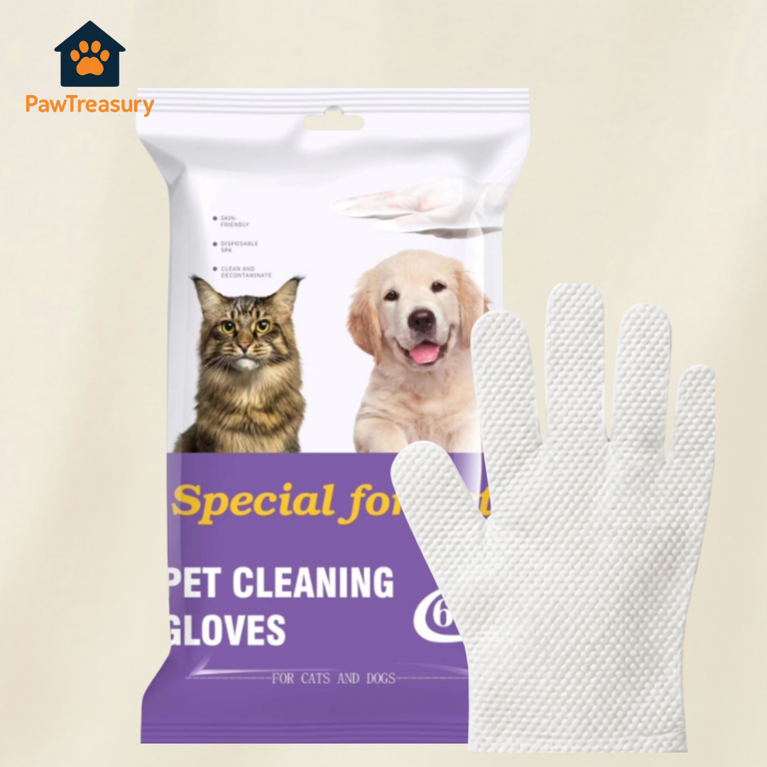 Hypoallergenic Pet Cleaning Gloves for Cats & Dogs