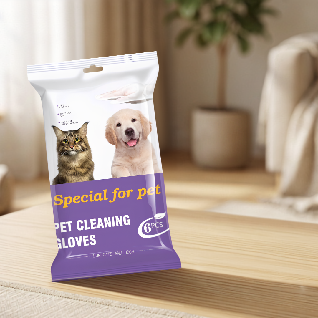 Hypoallergenic Pet Cleaning Gloves for Cats & Dogs