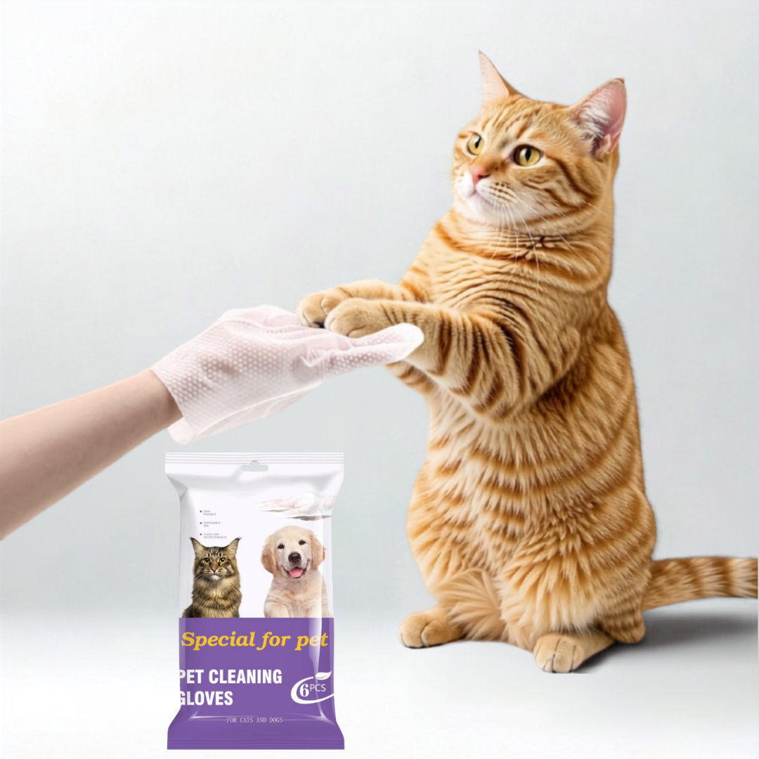 Hypoallergenic Pet Cleaning Gloves for Cats & Dogs